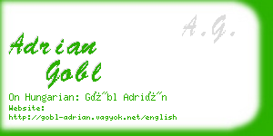 adrian gobl business card